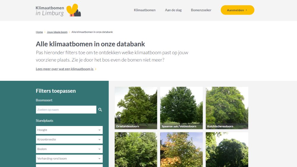 Climate Trees Tool